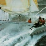 Bateau naviguant à toute vitesse sur l'eau