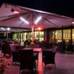 Installation: parasol-esthétique-robuste-terrasse-horeca-