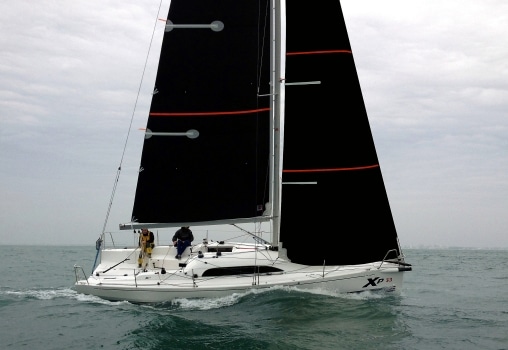 Voile de régate en membrane Trilam Offshore noire