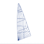 Croquis d'une grand-voile de régate