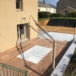 Aperçu d'une voile d'ombrage Pampero repliée