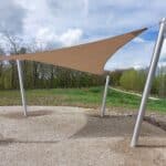 Zone pour mariages dans un parc