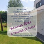 congés fin d'année 25